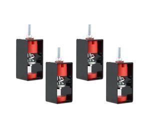 Supporti antivibranti da soffitto da 4 pezzi, isolatori a molla per studi teatrali insonorizzati e antiurto