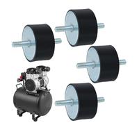 Supporti Antivibranti in - 4 Pezzi Tasselli Cilindrici Isolamento Vibrazioni - Componenti per Compressori Motori Pompe Generatori