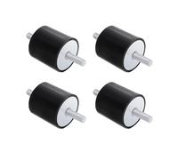 Supporti Antivibranti M8, 4 Pezzi Silentblock in Gomma con Doppio Filetto M8 x 23mm per Compressori, Motori, Pompe, Generatori, Isolamento da Vibrazioni e Rumore