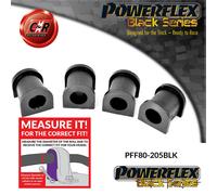 Supporti Barra Anti Rollio Anteriore Powerflex Nera PFF80-205BLK