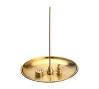 Supporti Bastoncini Incenso Ottone,Porta Incenso 4 in 1 bruciatore di incenso in ottone 9 Fori Bastoncini Incens Porta bastoncini di incenso Adatto per la Decorazione Domestica