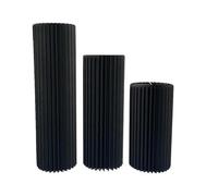 Supporti cilindrici pieghevoli, Cardboard Cylinder Pedestal Stands Foldable With Acrylic Disc White Multiple SizesWedding Party(Diameter 40cm,A)