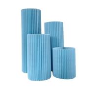 Supporti cilindrici pieghevoli, Foldable Cardboard Columns With Acrylic Plate, Blue, 30-40cm Diameter, Pack Of 3/4/5(Blue-diameter 30cm,C)