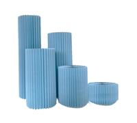 Supporti cilindrici pieghevoli, Foldable Cardboard Columns With Acrylic Plate, Blue, 30-40cm Diameter, Pack Of 3/4/5(Blue-diameter 30cm,D)