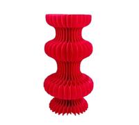 Supporti cilindrici pieghevoli, Foldable Cardboard Stand For Wedding With Acrylic Disc 3 Pcs Red, Beige Multiple Sizes(Red,11.8x23.62in)