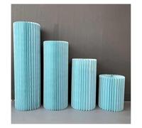 Supporti cilindrici pieghevoli, Paper Columns Stand With Acrylic Disc Foldable Multicolor Multiple Sizes Pack Of 3(Blue-diameter 30cm,C)