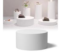 Supporti Cilindrici Rotondi for Feste, Base Della Piattaforma Del Negozio Di Abiti Da Sposa, Espositore for Gioielli In Stile Minimalista In Legno Massello for Decorazioni for Mostre Di Sculture(19.7x