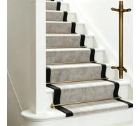 Supporti Corridori Tappeti Scale Dorati, Barre Dorati Scale Antiscivolo | Moquette Per Scale Sicura, Museo 'hotel Della Società Alberghiera Asta Moquette Per L'installazione(5 Pcs,32in/81cm)