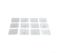 Supporti da parete resistenti in PVC, carico 5 kg, supporti da parete | Valutazione impermeabile, ideale per zone umide, bagno, cucina, resistente alla ruggine, per plastica durevole