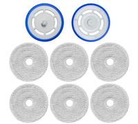 Supporti di ricambio per mocio e 6 panni per mocio, compatibili con aspirapolvere Ecovacs Deebot Mini Robot, attacco per panni di pulizia facili da installare, accessorio resistente per mocio