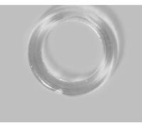 Supporti e Accessori In Plastica Per Binari In Alluminio, Zineffa, Bastoni, Silent, Pacchetto, Attacchi in Plastica Parete Soffitto Serramento (N° 10 anelli trasparenti)