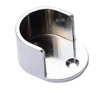 Supporti for asta dell'armadio, supporto for asta con flangia for tenda, supporto for asta in lega di zinco a forma di U, staffa for asta con flangia di apertura