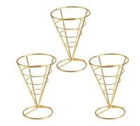 Supporti for gelato in acciaio inossidabile con supporto for cono di cialda