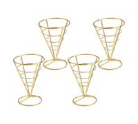 Supporti for gelato in acciaio inossidabile con supporto for cono di cialda