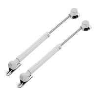 supporti idraulici, Cerniera a pistone a gas da 2 pezzi, ammortizzatori a idraulici, supporto for armadio, for coperchio pesante, pneumatico e idraulico con aste telescopiche(White,120N)