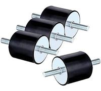 Supporti in gomma M8x23 Isolatore antivibrante Isolamento Ammortizzatore Assorbitore con bullone filettato Silent Block Bobine per barche per auto 30 * 30, Black
