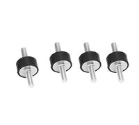 Supporti in gomma per bobine Supporti in gomma vibrante for boccole M6 4 pezzi Nero Argento Dimensioni multiple(20x10 M6x18)
