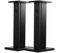 Supporti in legno per altoparlanti HiFi medi, 1 paio di supporti regolabili da pavimento per Home Theater, nero, 50 cm, migliorano la qualità del suono e l'arredamento