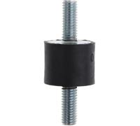 Supporti isolanti antivibrazioni in gomma, support 1 Pc M5 M6 M8 Double Male Thread Shock Absorber Rubber Mount for Boat Car Air Compressors(M6)