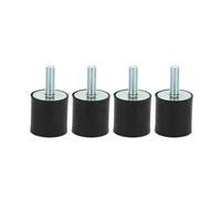 Supporti isolatori di vibrazioni in gomma M8 da 4 pezzi, supporti isolanti per ammortizzatori Silentblock antivibrazioni per bobine di barche per auto (VD30*30 M8*23)