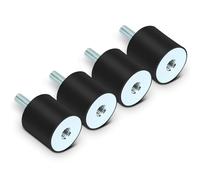 Supporti Isolatori in Gomma per Ammortizzatori M8, Supporti in Gomma Bobine per Barche per Auto Silentblock Antivibrazioni(VD30*30 M8*23)