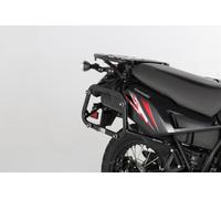 Supporti laterali SW-Motech EVO - Nero. Rinforzato. Kawasaki KLR650 (08-18).