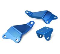 Supporti motore in alluminio for Yamaha Raptor 700 for modelli YFM700R 2008-2024, sostituzione for 1S3-21316-10-00 for supporti motore ATV(Blue)