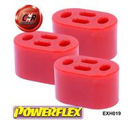 Powerflex Road Serie Scarico Supporti per Land Rover Scoperta 2 1999-2004 EXH019