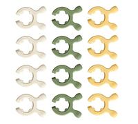 Supporti multipli per utensili da cucina, tra cui pentole, spatole, cucchiai, previene incroci, facile da pulire, design compatto