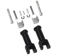 Supporti pedane moto Clevis Fit per Softail 2018-2025 Kit supporto pedana passeggero nero lucido(Black)