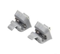 Supporti per aletta parasole, confezione da 2 staffe di ricambio in nylon, per specchietti illuminati, facili da installare, ripristinano gli interni, beige e grigio, per Mercedes W201 W123 W124 W126