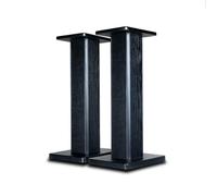 Supporti per altoparlanti con venature del legno, supporto universale per altoparlanti da pavimento, 80 cm, design scavato per un migliore ascolto audio in home theater e cinema - 1 paio