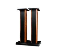 Supporti per altoparlanti con venature del legno, supporto universale per altoparlanti da pavimento, 80 cm, design scavato per un migliore ascolto audio in home theater e cinema - 1 paio