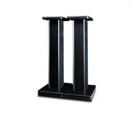 Supporti per altoparlanti con venature del legno, supporto universale per altoparlanti da pavimento, 80 cm, design scavato per un migliore ascolto audio in home theater e cinema - 1 paio