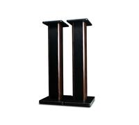 Supporti per altoparlanti con venature del legno, supporto universale per altoparlanti da pavimento, 80 cm, design scavato per un migliore ascolto audio in home theater e cinema - 1 paio
