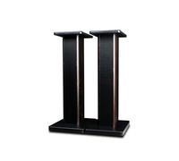 Supporti per altoparlanti con venature del legno, supporto universale per altoparlanti da pavimento, 80 cm, design scavato per un migliore ascolto audio in home theater e cinema - 1 paio