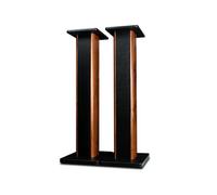 Supporti per altoparlanti con venature del legno, supporto universale per altoparlanti da pavimento, 80 cm, design scavato per un migliore ascolto audio in home theater e cinema - 1 paio