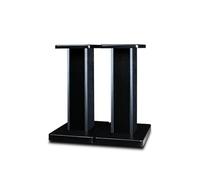 Supporti per altoparlanti con venature del legno, supporto universale per altoparlanti da pavimento, 80 cm, design scavato per un migliore ascolto audio in home theater e cinema - 1 paio