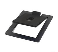 Supporti per altoparlanti da tavolo in metallo per monitor da studio e altoparlanti da scaffale per migliorare l'angolo di ascolto e immagini sonore (nero-solido)