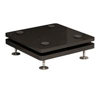 Supporti per altoparlanti per home theater, suono surround e altoparlanti da scaffale, supporti per subwoofer con piastre antiurto e punte, supporti per monitor da studio con kit distanziali
