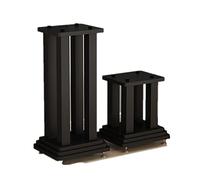 Supporti per altoparlanti surround con base in legno a tre strati, migliora l'esperienza di ascolto dell'home theater, elegante altezza regolabile per una qualità audio ottimale