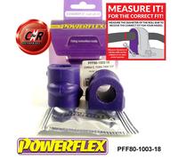 Powerflex Anteriore o, Mnt Spazzole 18mm Per Opel Tigra Twintop 04-