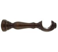 SUPPORTI PER BASTONI DIAM. MM 35 IN LEGNO TINTO NOCE MM. 18