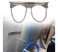 Supporti per bombole di ossigeno Kit di Rack di Fissaggio per Bombole di Gas, Supporto da Parete in Acciaio Inox per Serbatoi di Gas Propano/Argon/Ossigeno/Saldatura, Stabile e Antiribaltamento(2 Bott