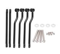 Supporti per borsa universale, supporti per barre per supporto per borsa moto, supporti per borsa sella in acciaio inox, colore: nero