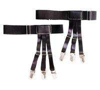 Supporti per camicie, reggicalze per camicie, bre Accessori for abiti da uomo 2 pezzi chiusura antiscivolo cintura unisex da uomo clip for mantenere la camicia nascosta gamba da donna coscia reggicalz