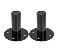 Supporti Per Casse Audio in Ferro 2 Pezzi Base Stabile Con Treppiedi Compatti Per Diffusori Acustici Protezione Pavimento 4.33X4.33X2.95 Pollici
