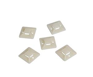Supporti Per Cavi, 100 Pezzi, Beige, 20X20Mm
