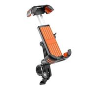 Supporti Per Cellulare Da Moto - Supporto Per Cellulare Riutilizzabile | Supporto Girevole Regolabile Antiscivolo Con Morsetto Antiruggine Per Manubrio, Ideale Per Ciclismo, Città E Spostamenti In Mot