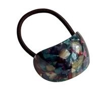 Supporti per coda di cavallo da donna - Strumento per acconciatura con disegno geometrico ovale | Corda per capelli a coda di cavallo geometrica ovale | Fasce decorative per capelli con fiocchi per c